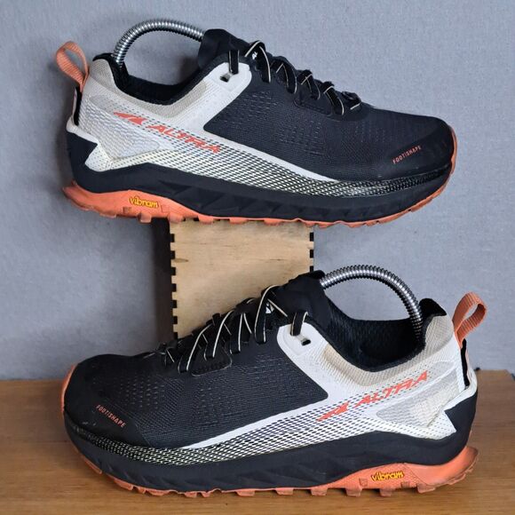 Altra Olympus 4 Trail Running Shoes Women 8.5 Vibram Megagrip Lightweight Blue - Picture 5 of 14